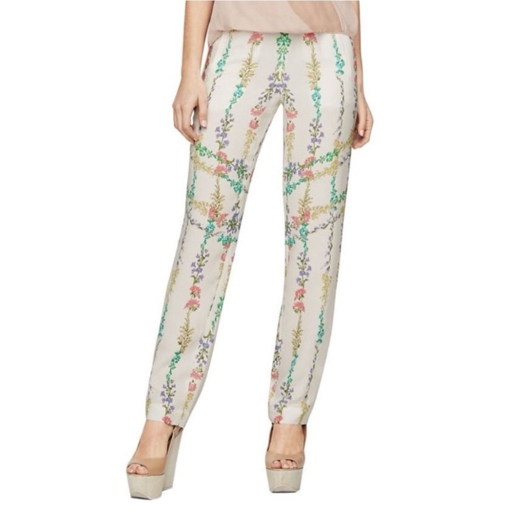 BCBGMaxAzria Ryen Floral White Pants